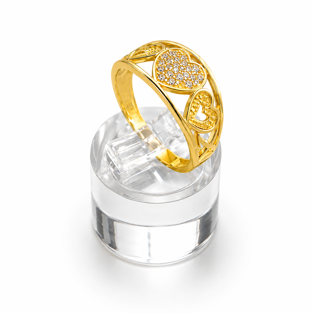 Anillo de 3 corazón